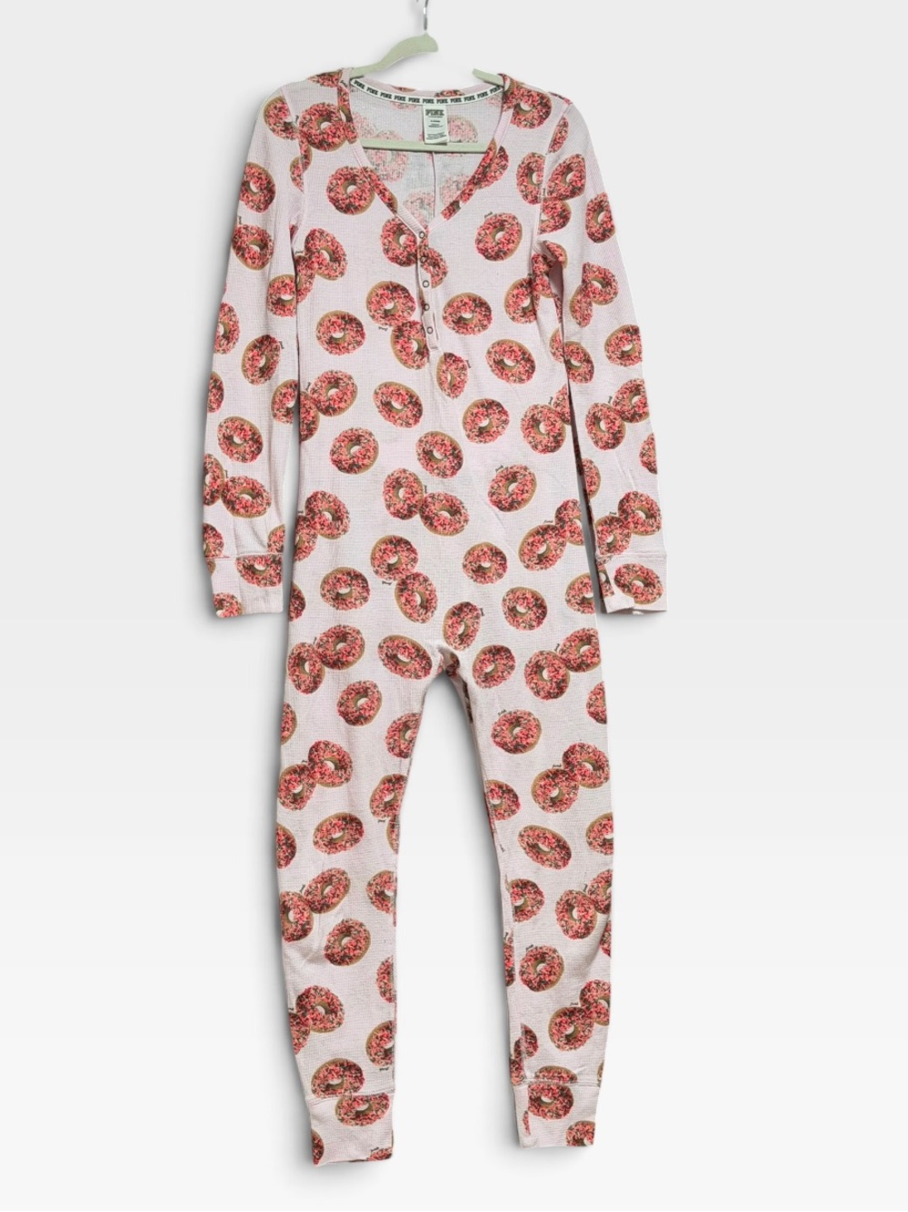 VS Pink  Long-Sleeve Donut Print Pajamas